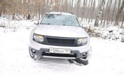 899 р. Реснички на фары DM-Style Renault Duster HS дорестайлинг (2010-2015) (Неокрашенные)  с доставкой в г. Пермь. Увеличить фотографию 3