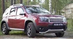 2 199 р. Защитная сетка решетки переднего бампера (c дхо и обвесом) РА Renault Duster HS дорестайлинг (2010-2015)  с доставкой в г. Пермь. Увеличить фотографию 3