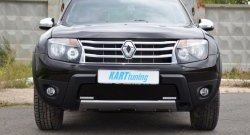 1 049 р. Заглушка в воздухозаборник бампера Kart RS Renault Duster HS дорестайлинг (2010-2015) (Заглушка под ДХО снизу, Тисненные)  с доставкой в г. Пермь. Увеличить фотографию 4