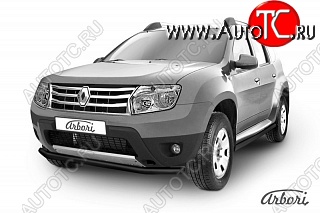 5 579 р. Защита переднего бампера Arbori Renault Duster HS дорестайлинг (2010-2015)  с доставкой в г. Пермь