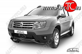 2 499 р. Защита переднего бампера Arbori  Renault Duster  HS (2010-2015) дорестайлинг  с доставкой в г. Пермь