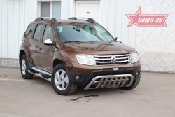 Защита переднего бампера Souz-96 (d60) Renault Duster  HS (2010-2015) дорестайлинг