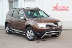 Защита переднего бампера Souz-96 (d60) Renault Duster  HS (2010-2015) дорестайлинг
