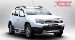 Защита переднего бампера одинарная Souz-96 (d60). Renault Duster  HS (2010-2015) дорестайлинг