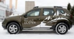 77 999 р. Широкая защита порогов (рестайлинг) Russtal Renault Duster HS рестайлинг (2015-2021) (Защита порогов с со скосами на торцах (вариант 1))  с доставкой в г. Пермь. Увеличить фотографию 8