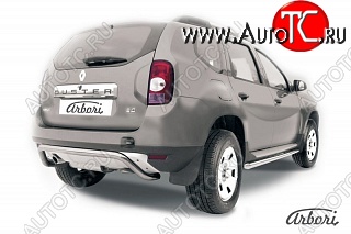 18 399 р. Защита заднего бампера Arbori Renault Duster HS дорестайлинг (2010-2015)  с доставкой в г. Пермь