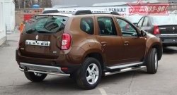 Защита заднего бампера Souz-96 (d42) Renault Duster  HS (2010-2015) дорестайлинг