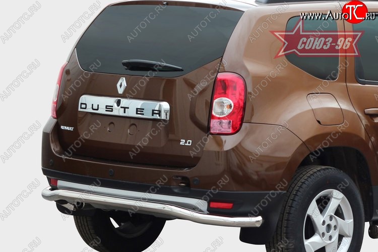 9 899 р. Защита заднего бампера Souz-96 (d60)  Renault Duster  HS (2010-2015) дорестайлинг  с доставкой в г. Пермь