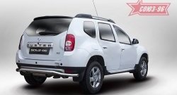 Защита заднего бампера Souz-96 (d60) Renault Duster  HS (2010-2015) дорестайлинг