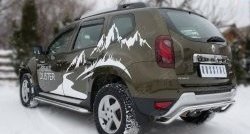 10 999 р. Защита заднего бампера из изогнутой трубы диаметром 42 мм (рестайлинг) SLITKOFF  Renault Duster  HS (2010-2021) дорестайлинг, рестайлинг  с доставкой в г. Пермь. Увеличить фотографию 4
