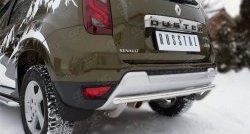 11 399 р. Одинарная защита заднего бампера из трубы диаметром 42 мм (рестайлинг) SLITKOFF  Renault Duster  HS (2010-2021) дорестайлинг, рестайлинг  с доставкой в г. Пермь. Увеличить фотографию 2