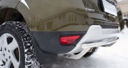 11 399 р. Одинарная защита заднего бампера из трубы диаметром 42 мм (рестайлинг) SLITKOFF  Renault Duster  HS (2010-2021) дорестайлинг, рестайлинг  с доставкой в г. Пермь. Увеличить фотографию 3