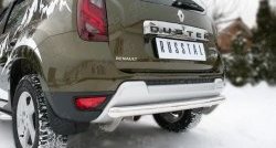 11 999 р. Одинарная защита заднего бампера из трубы диаметром 63 мм (рестайлинг) SLITKOFF  Renault Duster  HS (2010-2021) дорестайлинг, рестайлинг  с доставкой в г. Пермь. Увеличить фотографию 2