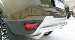 11 999 р. Одинарная защита заднего бампера из трубы диаметром 63 мм (рестайлинг) SLITKOFF  Renault Duster  HS (2010-2021) дорестайлинг, рестайлинг  с доставкой в г. Пермь. Увеличить фотографию 3