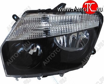 2 949 р. Фара BRIGHTROAD (под эл. корректор, черная, левая) Renault Duster HS дорестайлинг (2010-2015)  с доставкой в г. Пермь