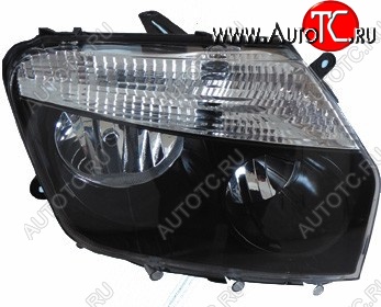 3 099 р. Фара BRIGHTROAD (под эл, корректор, черная, правая) Renault Duster HS дорестайлинг (2010-2015)  с доставкой в г. Пермь