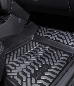 1 839 р. Коврики в салон 4WD Aileron 4 шт. (полиуретан) Renault Duster HS дорестайлинг (2010-2015)  с доставкой в г. Пермь. Увеличить фотографию 2