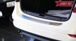 Накладка на задний бампер (рестайлинг) Souz-96 Renault Fluence (2010-2012) дорестайлинг
