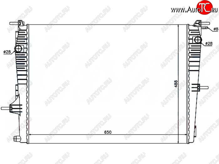 6 699 р. Радиатор двигателя SAT Renault Scenic 3 рестайлинг (2012-2016)  с доставкой в г. Пермь