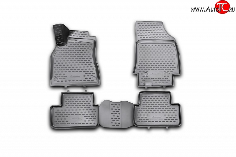 2 589 р. Коврики в салон Element 4 шт. (полиуретан) (3D)  Renault Fluence (2010-2012) дорестайлинг  с доставкой в г. Пермь