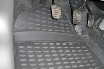 3 399 р. Коврики в салон Element (полиуретан, передние, грузовой) Renault Kangoo KW0 дорестайлинг (2008-2013)  с доставкой в г. Пермь. Увеличить фотографию 2