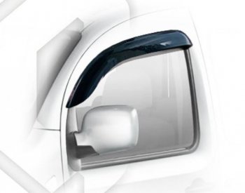 Дефлектора окон CA-Plastic Renault Kangoo  KW0 (2008-2013) дорестайлинг (Classic полупрозрачный)