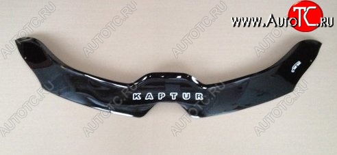 999 р. Дефлектор капота (производство РФ) Russtal Renault Kaptur дорестайлинг (2016-2020)  с доставкой в г. Пермь