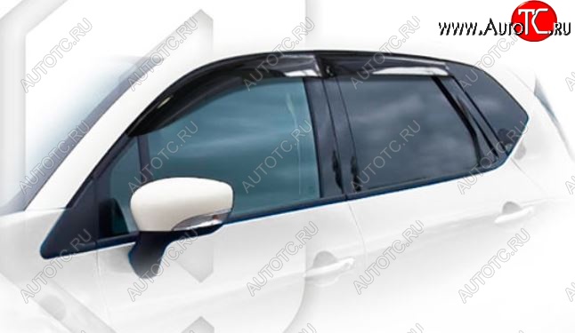 1 999 р. Дефлектора окон CA-Plastic Renault Kaptur дорестайлинг (2016-2020) (Classic полупрозрачный, Без хром.молдинга)  с доставкой в г. Пермь