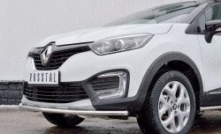 13 199 р. Защита переднего бампера (Ø42 мм, нержавейка) SLITKOFF Renault Kaptur дорестайлинг (2016-2020)  с доставкой в г. Пермь. Увеличить фотографию 4