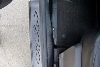 2 179 р. Накладки порогов в дверной проем Артформ (с надписью) Renault Kaptur дорестайлинг (2016-2020)  с доставкой в г. Пермь. Увеличить фотографию 4
