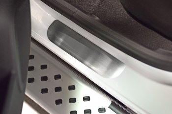2 559 р. Накладки в проем дверей (4 шт) (НПС) RENAULT Kaptur 2016-  Renault Kaptur (2016-2025) дорестайлинг, рестайлинг (Нержавейка)  с доставкой в г. Пермь. Увеличить фотографию 4