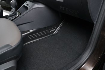 1 609 р. Накладки на ковролин Petroil Tuning  Renault Kaptur (2016-2025) дорестайлинг, рестайлинг (Тоннельные)  с доставкой в г. Пермь. Увеличить фотографию 3