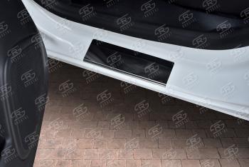 1 569 р. Накладки порожков салона Russtal Renault Kaptur дорестайлинг (2016-2020) (нержавейка зеркальная)  с доставкой в г. Пермь. Увеличить фотографию 3