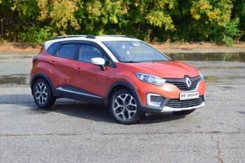 7 899 р. Рейлинги Petroil Tuning  Renault Kaptur (2016-2025) дорестайлинг, рестайлинг (Цвет: серебристый муар)  с доставкой в г. Пермь. Увеличить фотографию 3