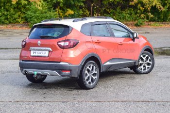 7 899 р. Рейлинги Petroil Tuning  Renault Kaptur (2016-2025) дорестайлинг, рестайлинг (Цвет: черный муар)  с доставкой в г. Пермь. Увеличить фотографию 2