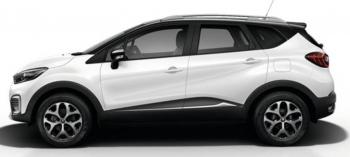 8 649 р. Рейлинги АПС  Renault Kaptur (2016-2025) дорестайлинг, рестайлинг (Серебристые без поперечин )  с доставкой в г. Пермь. Увеличить фотографию 2