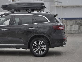 14 999 р. Защита заднего бампера (Ø63 мм, нержавейка) SLITKOFF  Renault Koleos  2 (2016-2025)  с доставкой в г. Пермь. Увеличить фотографию 3
