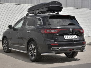 17 849 р. Защита заднего бампера (Ø63 мм уголки, нержавейка) SLITKOFF  Renault Koleos  2 (2016-2025)  с доставкой в г. Пермь. Увеличить фотографию 4