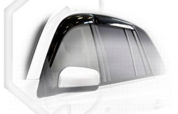 Дефлектора окон CA-Plastic Renault Koleos  1 (2011-2013) Phase 2 (Classic полупрозрачный, Без хром.молдинга)