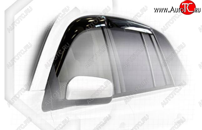 2 079 р. Дефлектора окон CA-Plastic  Renault Koleos  1 (2011-2013) Phase 2 (Classic полупрозрачный, Без хром.молдинга)  с доставкой в г. Пермь