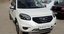 15 349 р. Одинарная защита переднего бампера диаметром 76 мм SLITKOFF Renault Koleos 1 Phase 3 (2013-2016)  с доставкой в г. Пермь. Увеличить фотографию 2