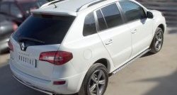 16 649 р. Защита порогов с круглыми вставками для ног из овальной трубы диаметром 75x42 мм (рестайлинг) Russtal Renault Koleos 1 Phase 3 (2013-2016)  с доставкой в г. Пермь. Увеличить фотографию 3
