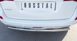 12 999 р. Защита заднего бампера (Ø75x42 мм, нержавейка) Russtal Renault Koleos Phase 1 (2007-2011)  с доставкой в г. Пермь. Увеличить фотографию 4