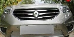 2 079 р. Сетка в бампер Autofamily (10 мм.) Renault Koleos 1 Phase 2 (2011-2013) (Хром)  с доставкой в г. Пермь. Увеличить фотографию 2