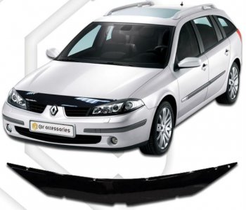 Дефлектор капота CA-Plastiс Renault Laguna  2 X74 (2000-2005) лифтбэк дорестайлинг