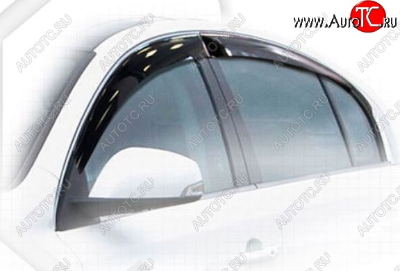 2 079 р. Дефлектора окон CA-Plastiс Renault Latitude (2010-2018) (Classic полупрозрачный, Без хром.молдинга)  с доставкой в г. Пермь