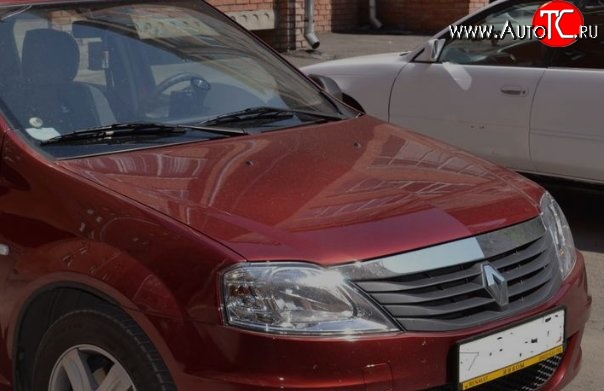 8 399 р. Капот Стандартный Renault Logan 1 дорестайлинг (2004-2010) (Окрашенный)  с доставкой в г. Пермь