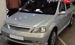 8 149 р. Передний бампер Street Renault Logan 1 дорестайлинг (2004-2010) (Неокрашенный)  с доставкой в г. Пермь. Увеличить фотографию 3
