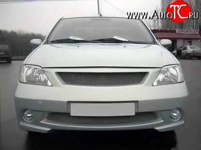 8 149 р. Передний бампер Street Renault Logan 1 дорестайлинг (2004-2010) (Неокрашенный)  с доставкой в г. Пермь