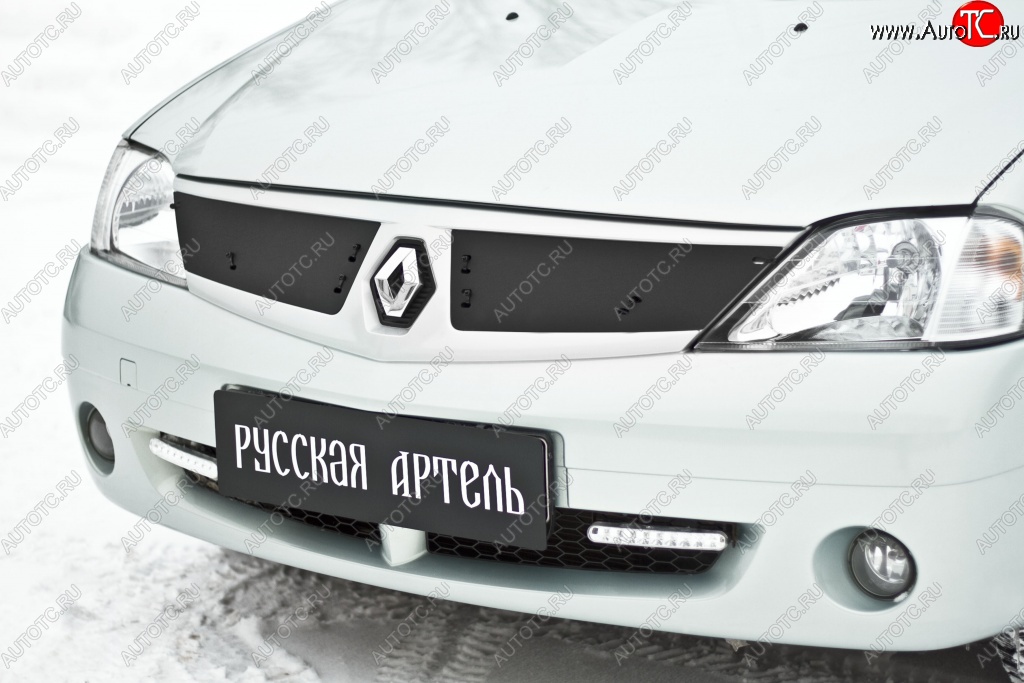 929 р. Зимняя заглушка решетки радиатора РА Renault Logan 1 дорестайлинг (2004-2010)  с доставкой в г. Пермь